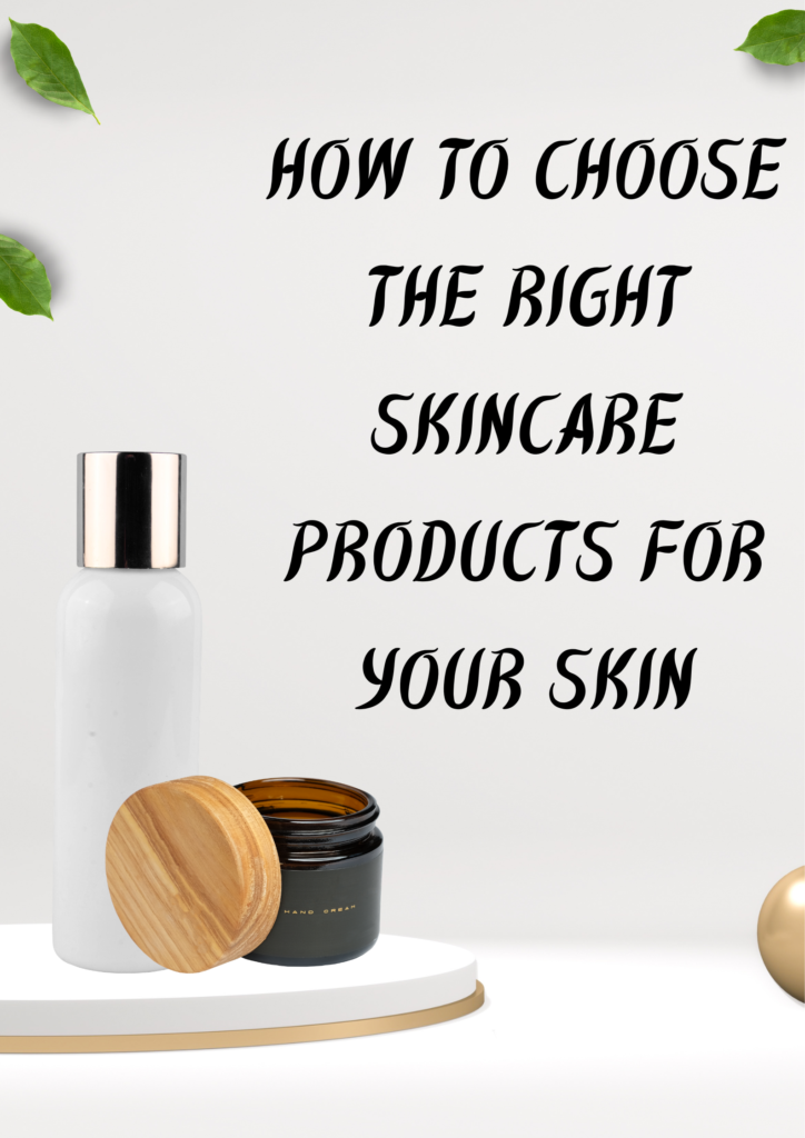 white and brown simple skincare product poster